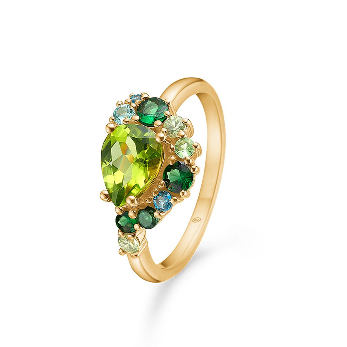 Mads Z Four Seasons Spring 14 kt. guld ring med peridot