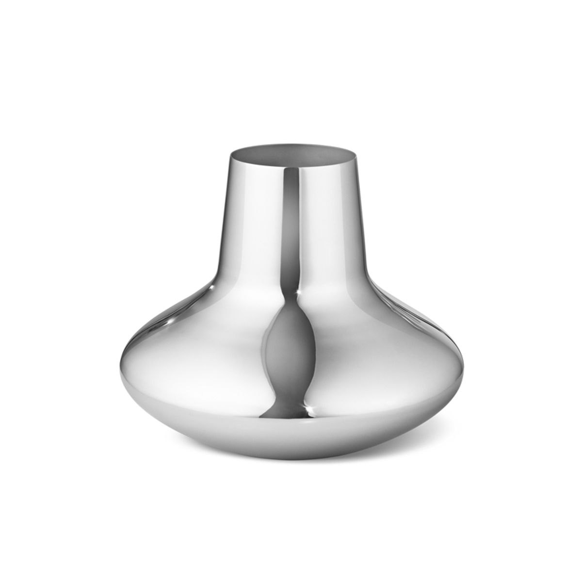 Georg Jensen Henning Koppel stål vase mellem Ø 22,5 cm