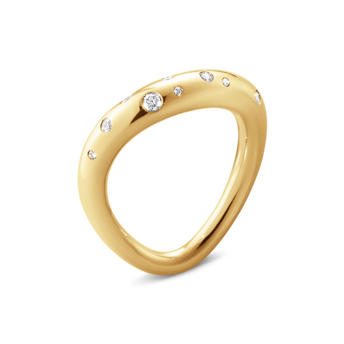 Georg Jensen Offspring ring i guld med diamanter