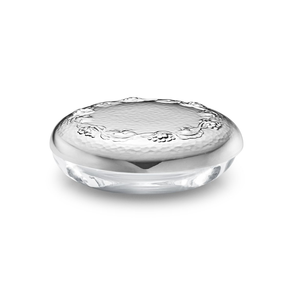 Georg Jensen Grape Bonbonniere 394, sølv krystalglas