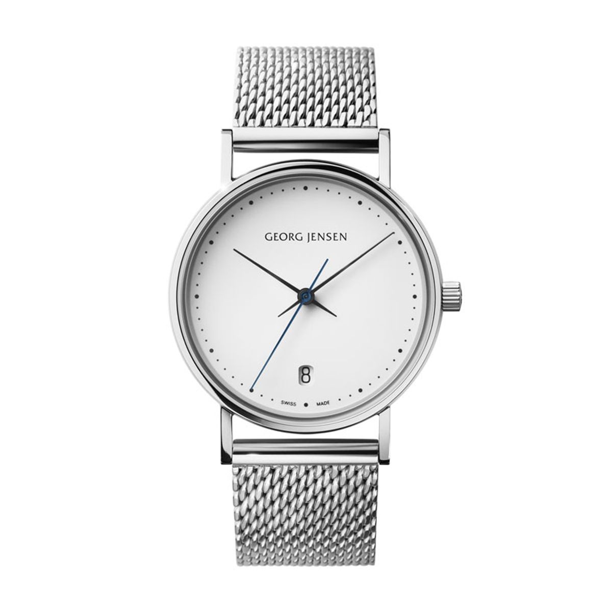 Georg Jensen Koppel HK321 armbåndsur med mesh lænke - Ø32