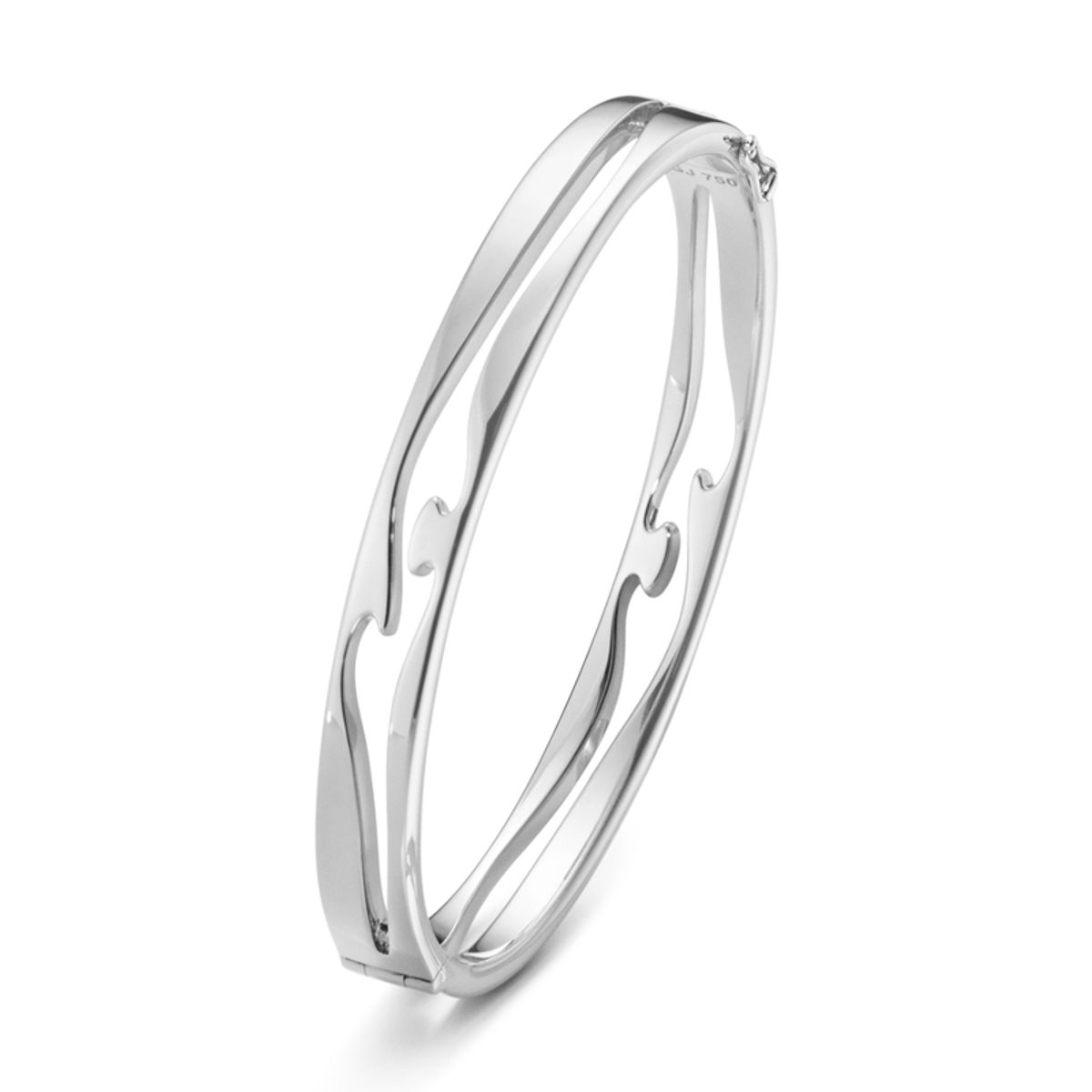 Georg Jensen Fusion Open Bangle 1638M armring i hvidguld