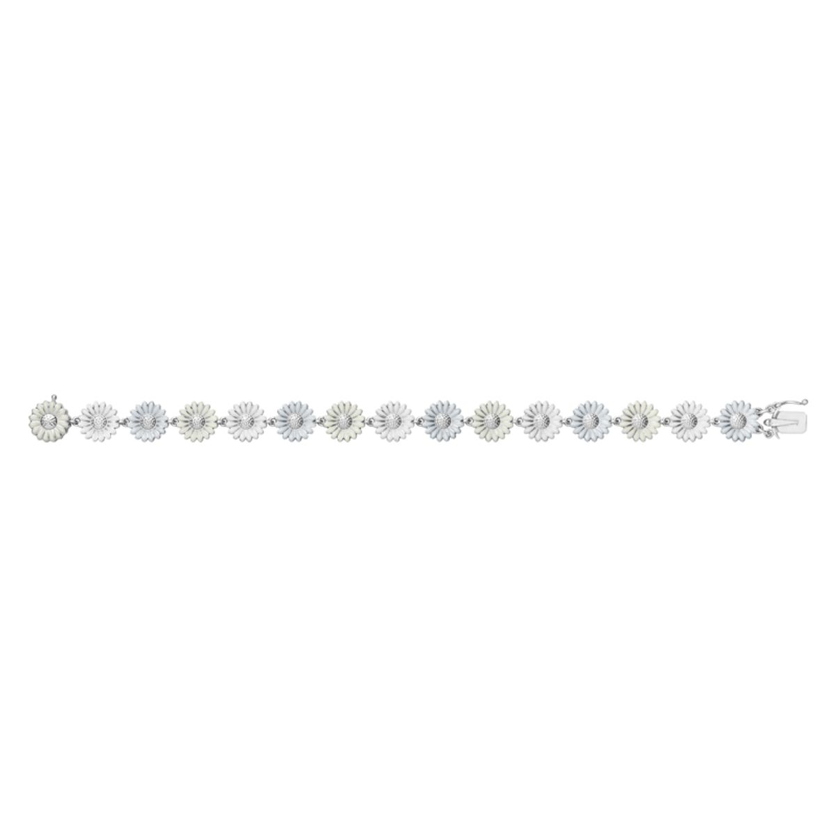 Georg Jensen x Stine Goya Daisy Marguerit armbånd, hvid/beige