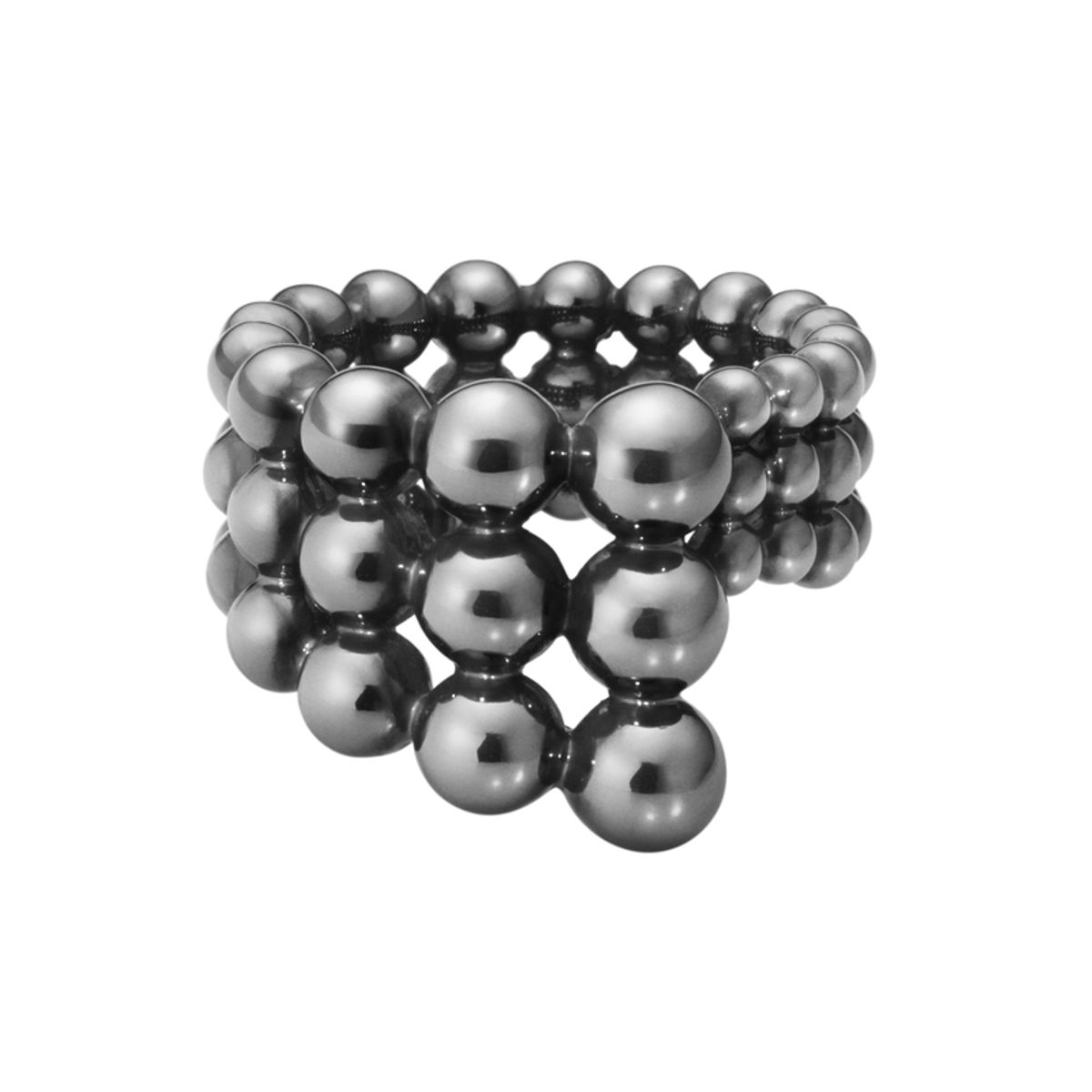 Georg Jensen Moonlight Grapes ARH ring 659 i sort sølv