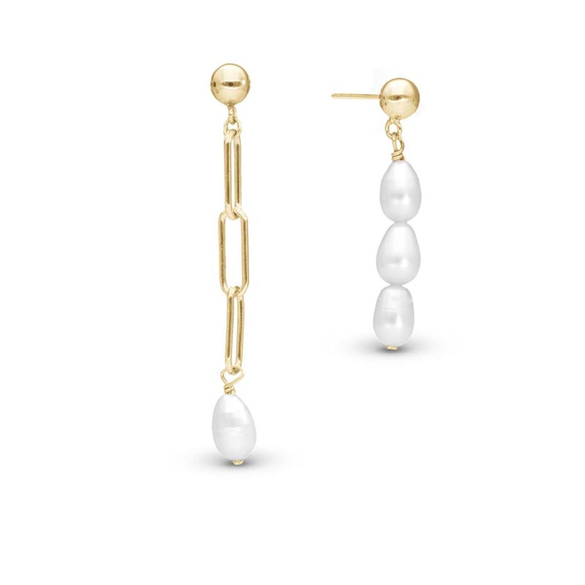 Christina Jewelry Playful Pearls øreringe i forgyldt