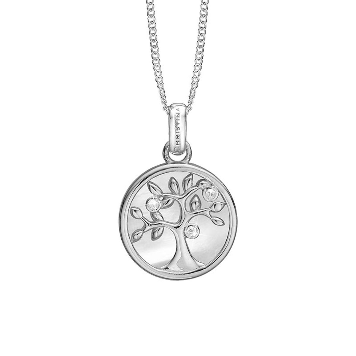 Christina Jewelry Tree of Life perlemor sølv vedhæng