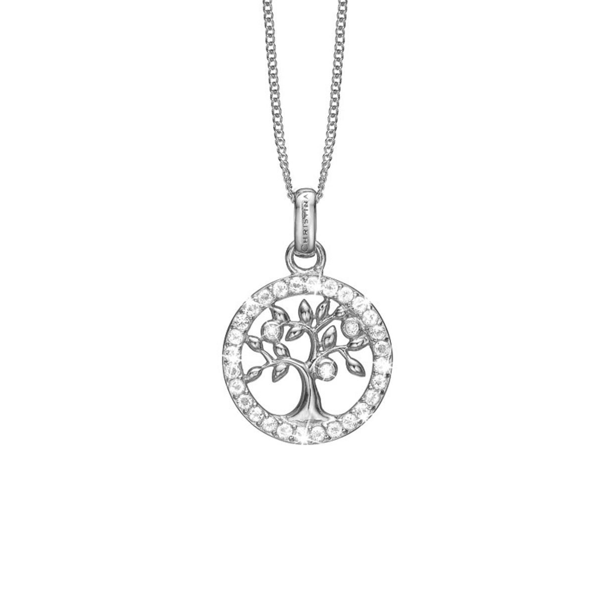 Christina Jewelry Sparkly Tree of Life vedhæng i sølv