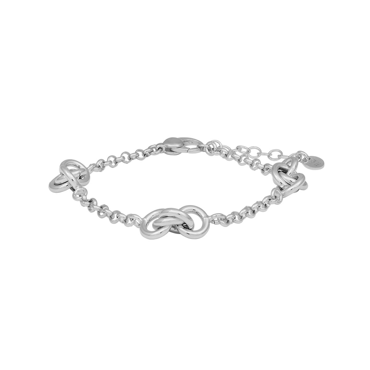 Siersbøl Sølv armbånd med ringe 17+2cm