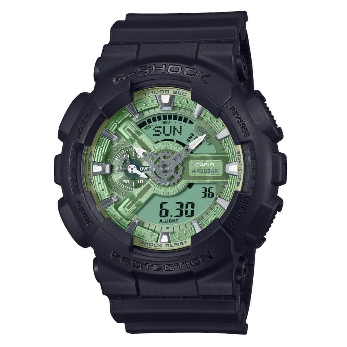 Casio G-Shock GA-110CD-1A3ER sort/grøn