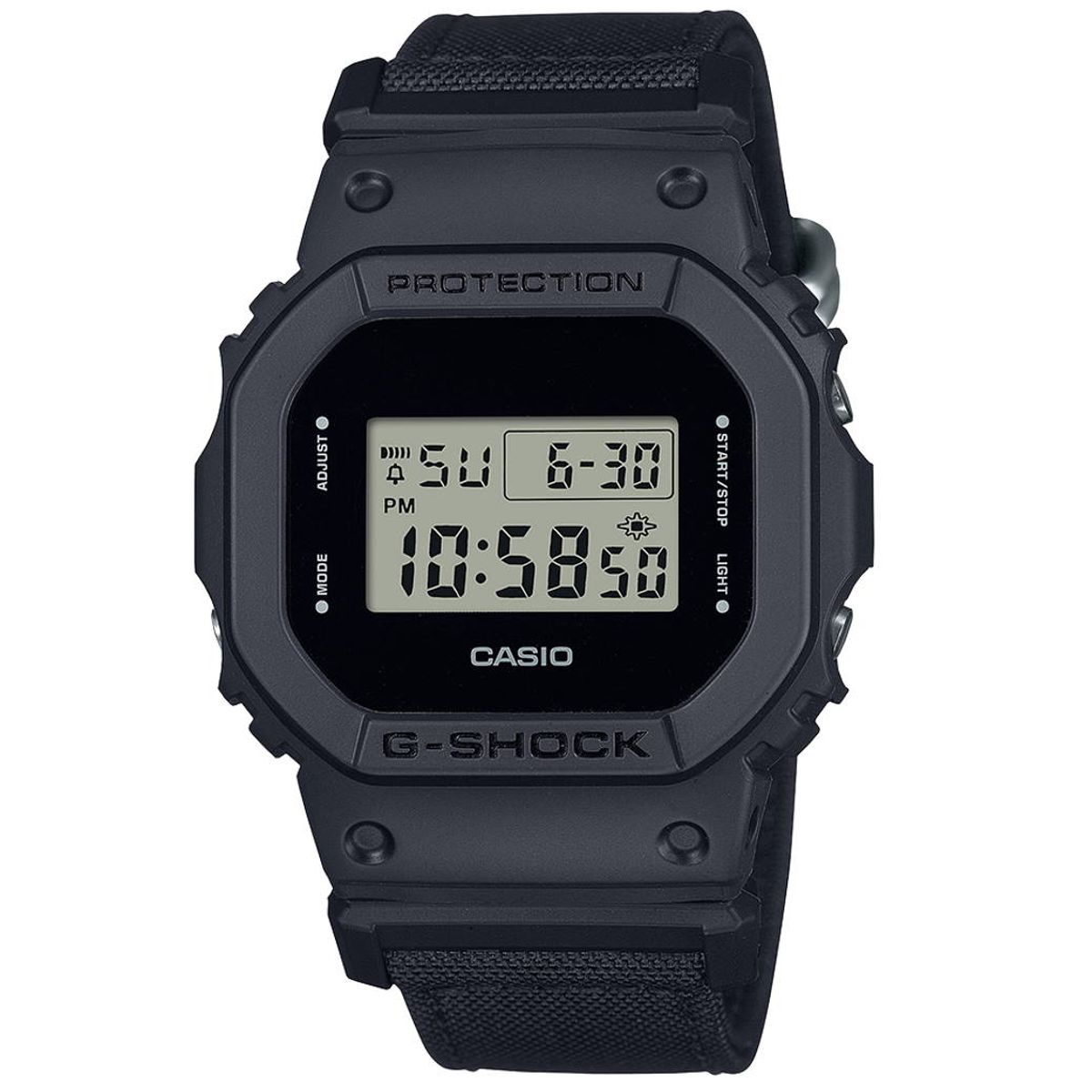 CASIO G-Shock ur i sort med nylon rem