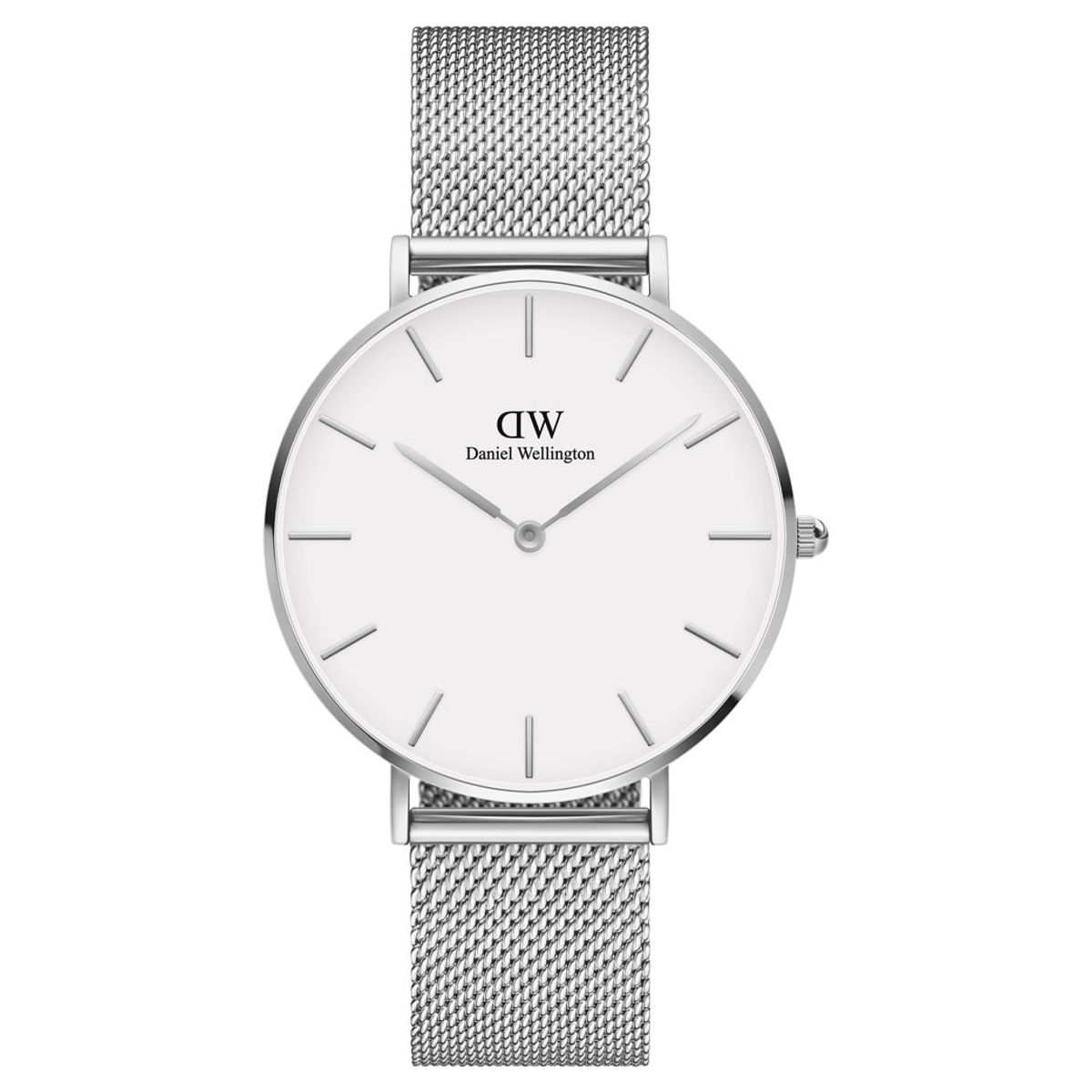 Daniel Wellington Ø36 mm Classic Petite Sterling dameur stål med hvid skive