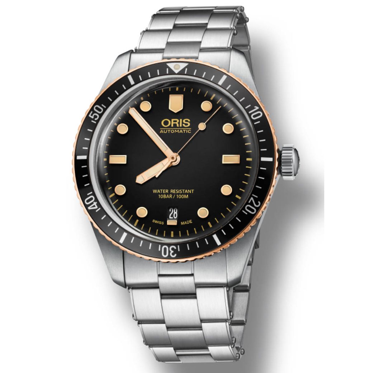 ORIS Divers Herritage 65 Bronze ur, sort skive med lænke - 40mm