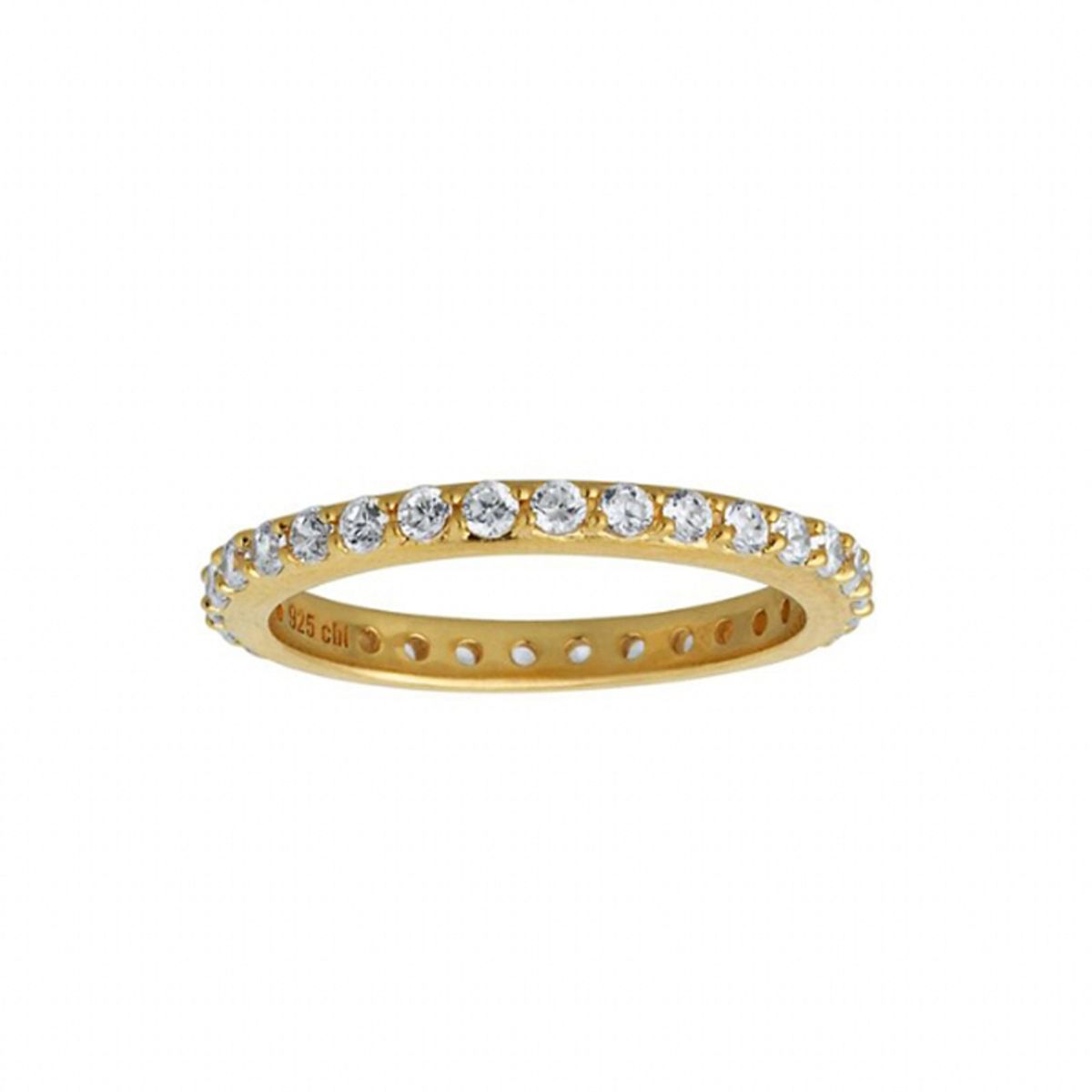 By Biehl Sparkle ring forgyldt med CZ