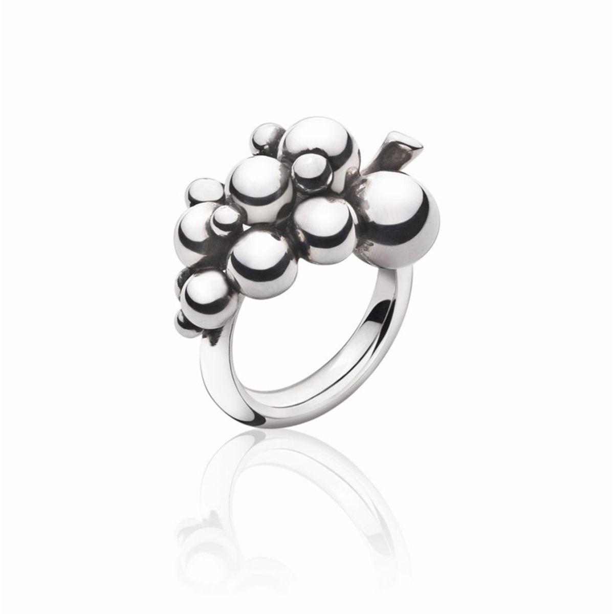 Georg Jensen Moonlight Grapes ring 551A, sølv - lille model