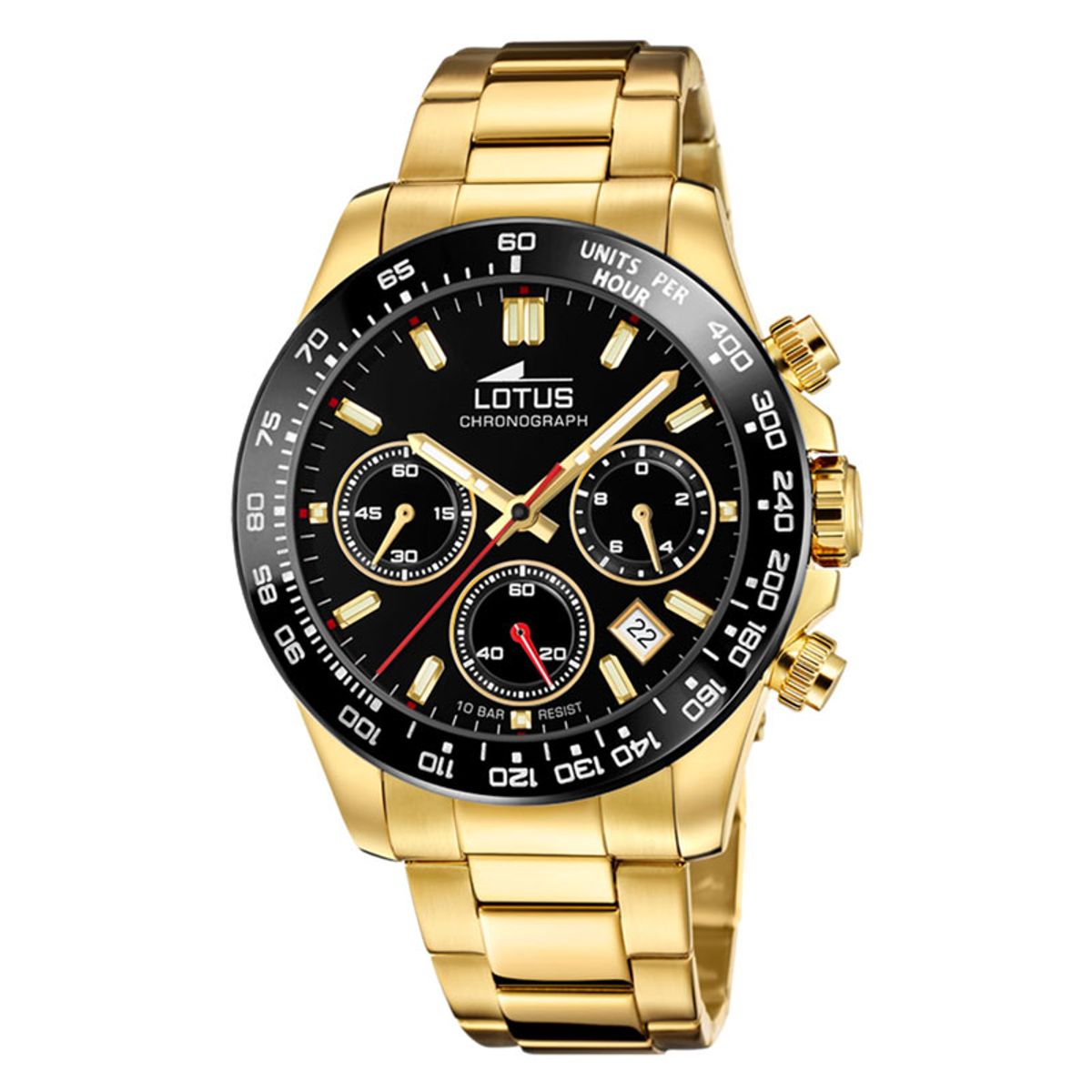 Lotus Freedom Chronograph herreur i double med sort skive, Ø43