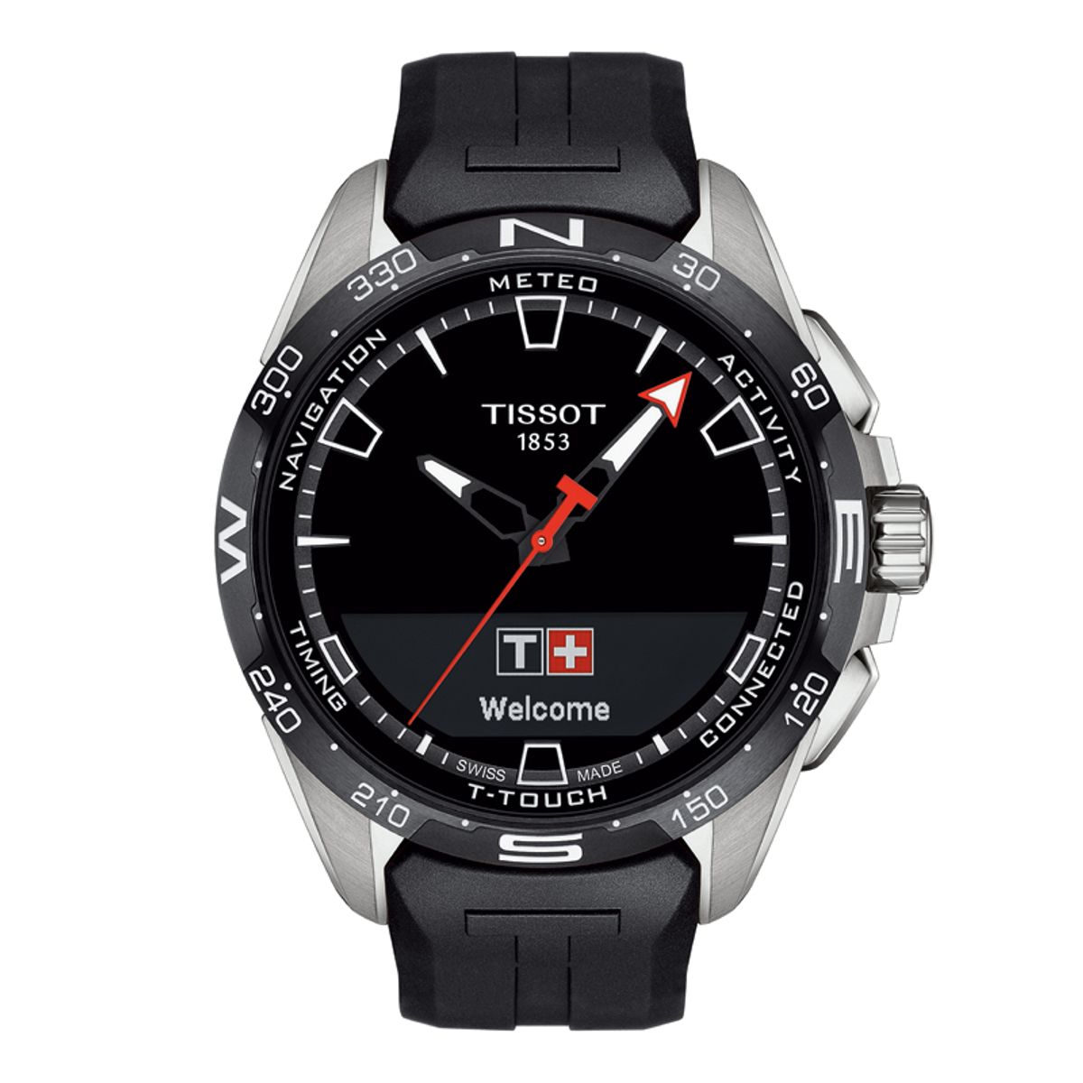 TISSOT T-Touch Connect Solar herreur i titan med gummirem