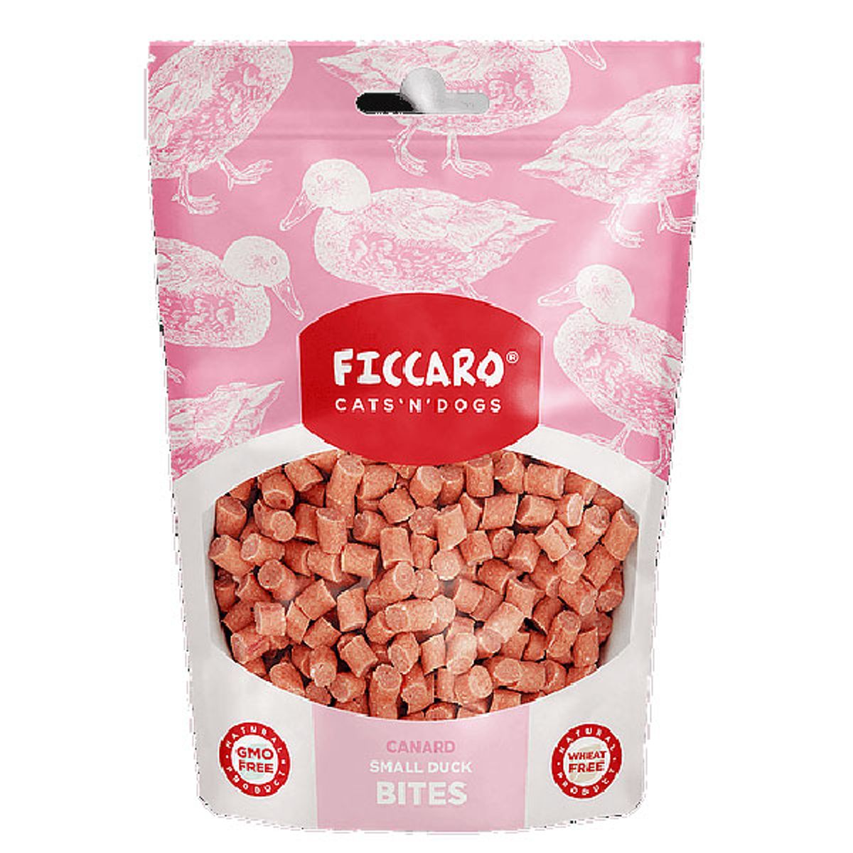 Ficcaro små ande hundegodbidder, 100g