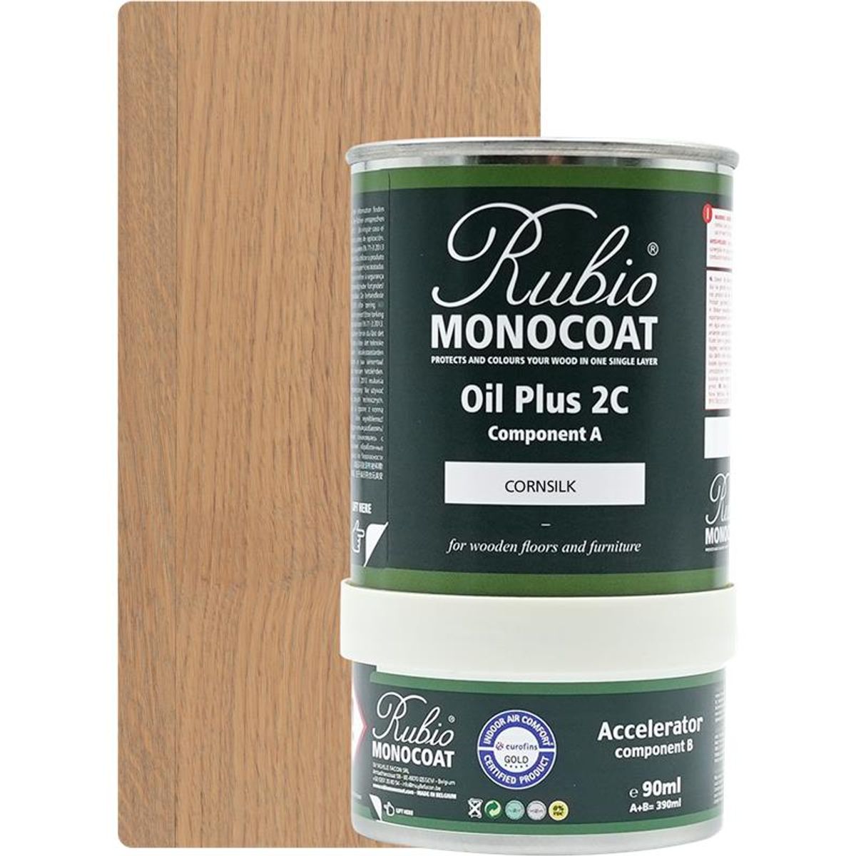 Rubio Monocoat olie Plus 2C Cornsilk 390 ml inkl. accelerator 90 ml.