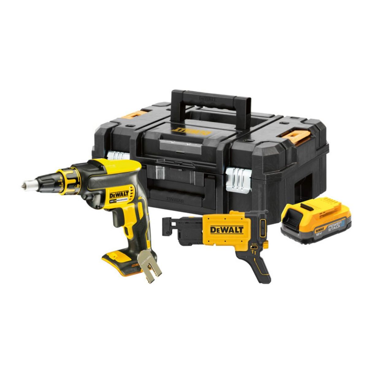 Dewalt gipsskruemaskine 18V 1x powerstack batteri