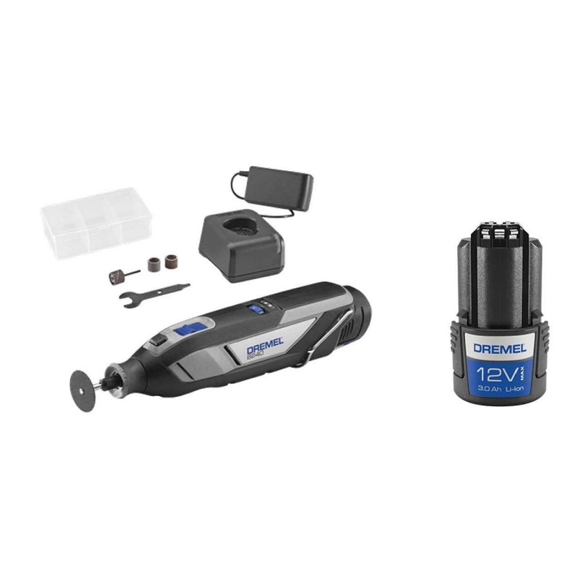 Dremel Multiværktøj 8240-5 12V inkl. ekstra batteri 12V 3.0Ah