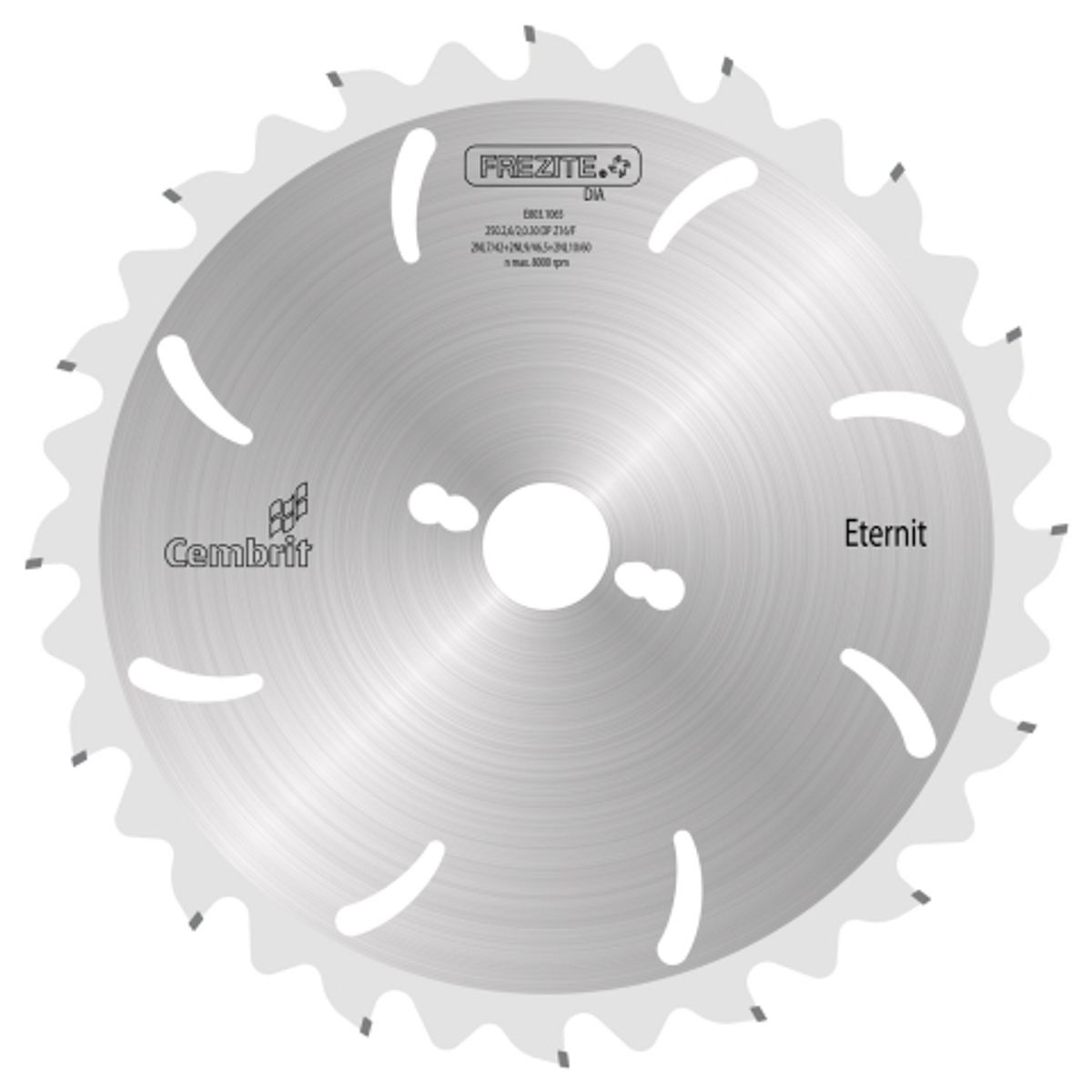 Frezite Diamantklinge PCD 160x1,8x20 Z10 Eternit