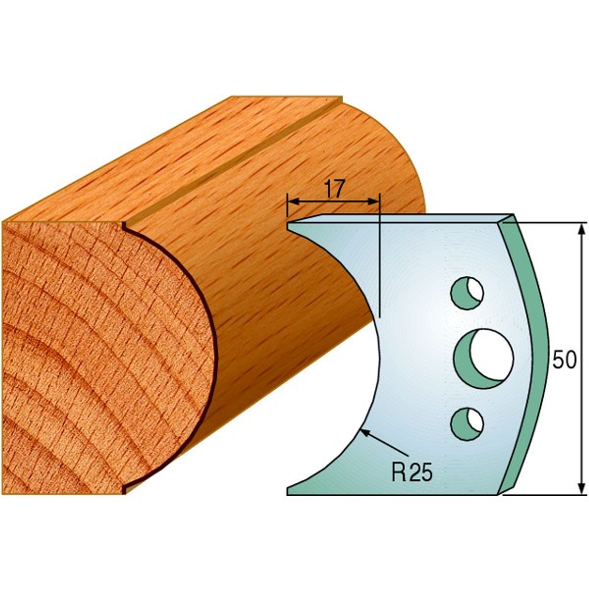 CMT Profilknive sæt 50mm nr. 546