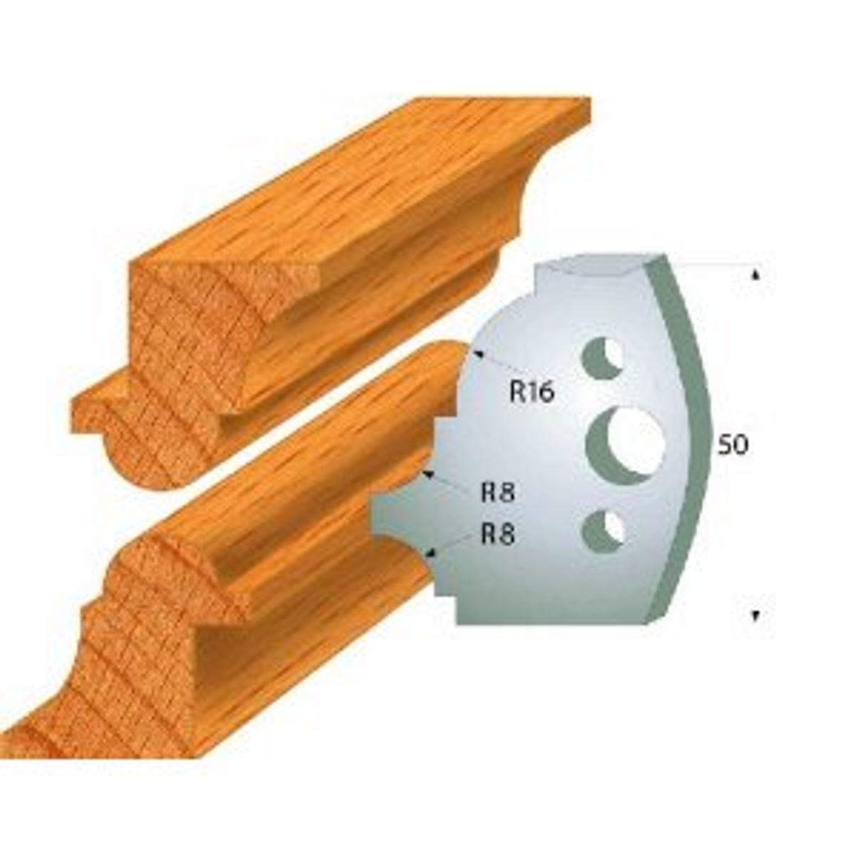 CMT Profilknive sæt 50mm nr. 541