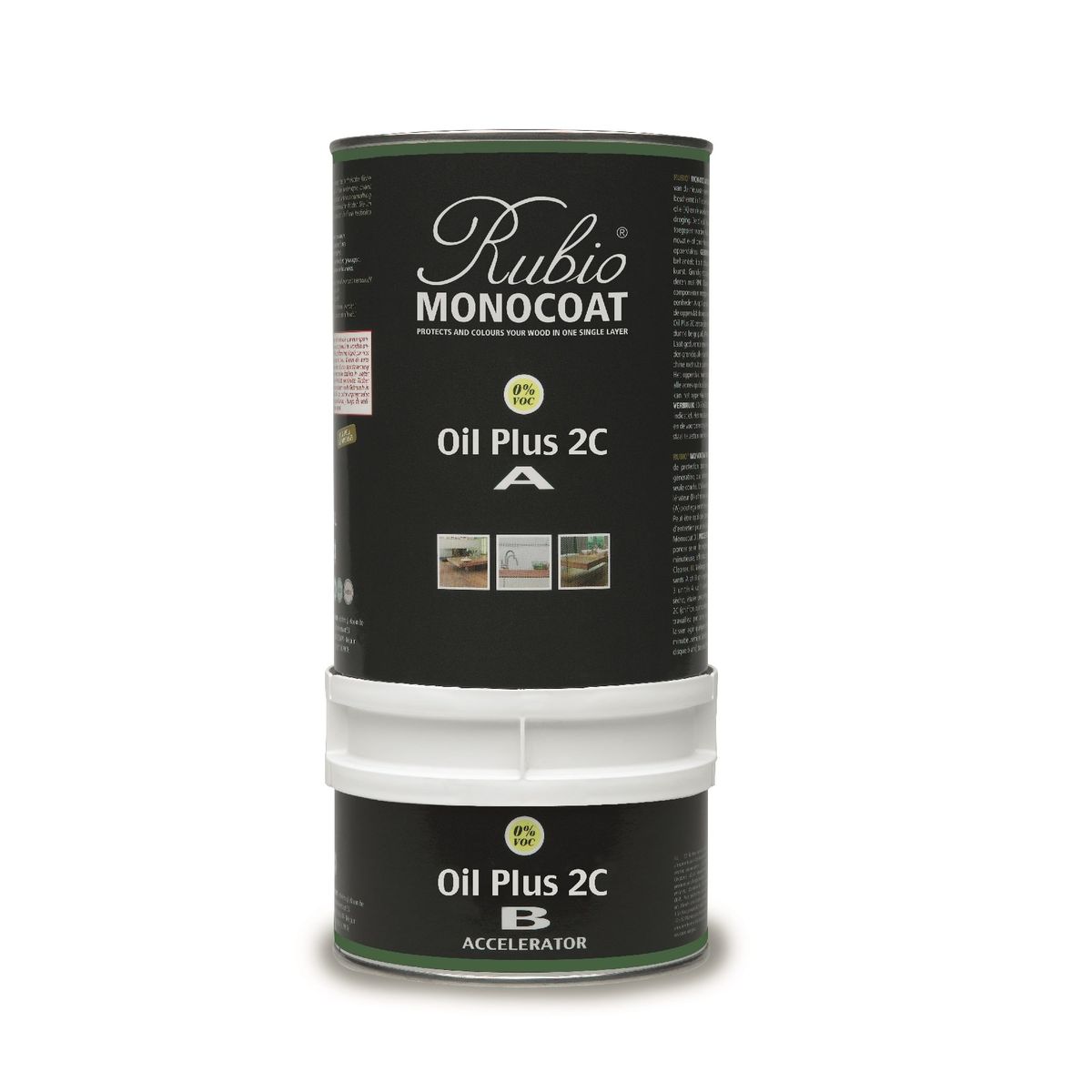 Rubio Monocoat olie Plus 2C Vanilla 1 L inkl. accelerator 300 ml.