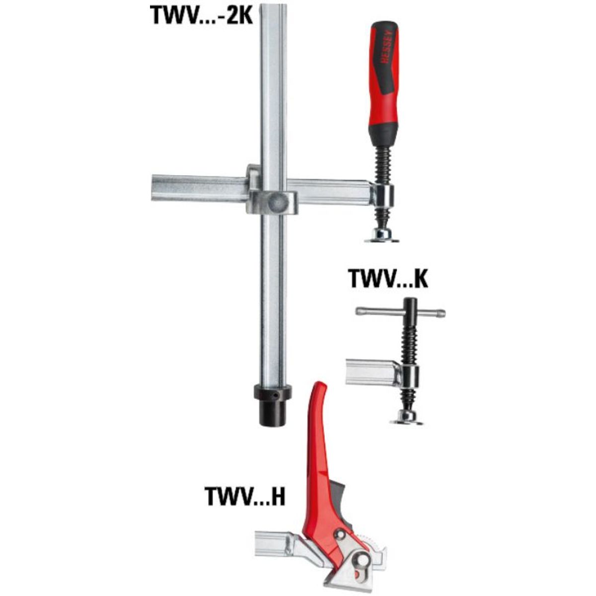 BESSEY Spændeelement TWV16 200/150 (kunststofgreb 2K)