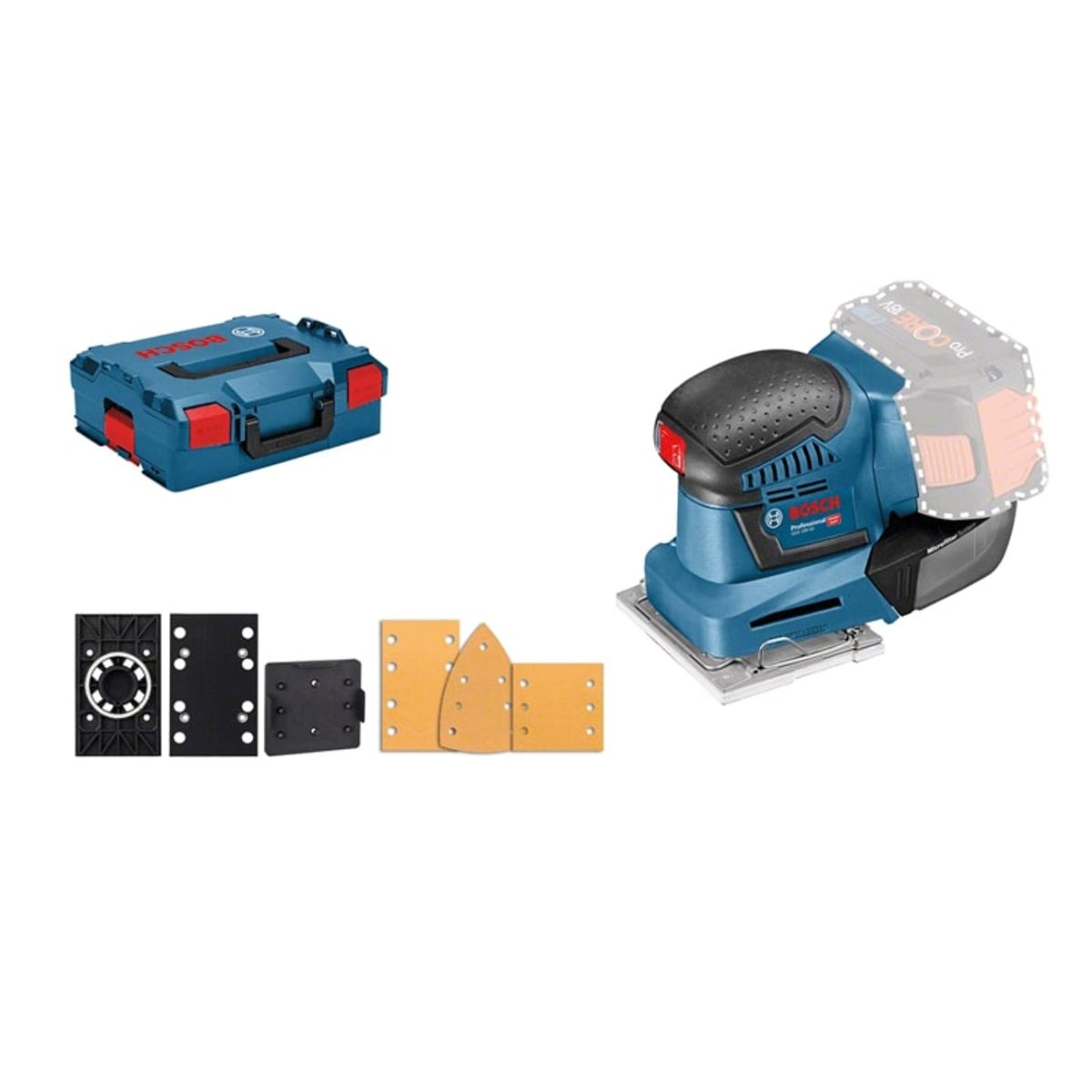 Bosch Akku Rystepudser GSS 18V-10 Professional (solo)