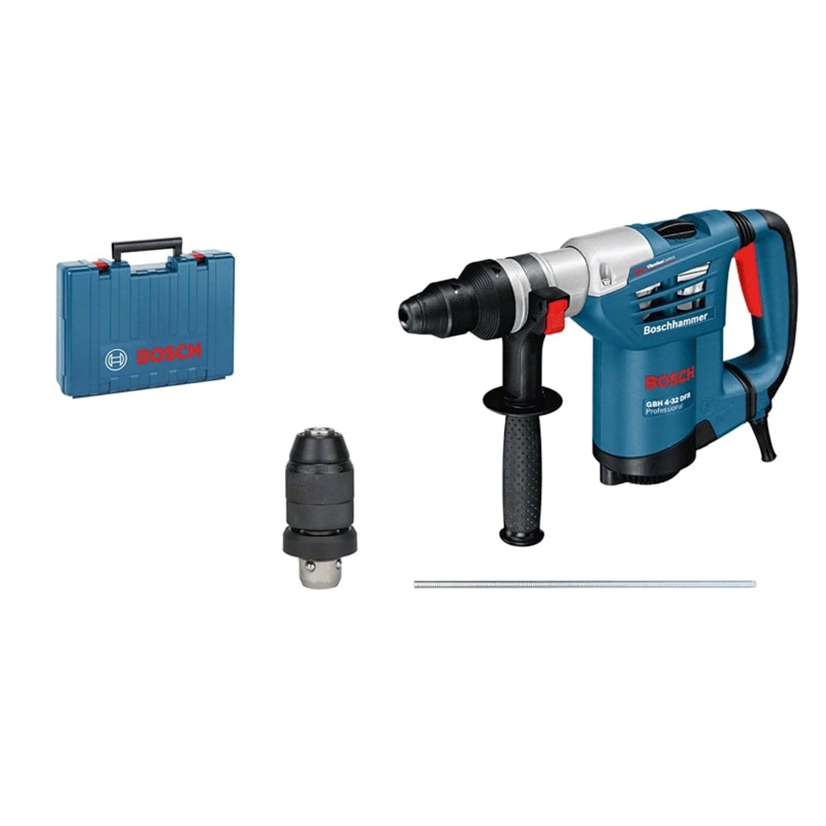 Bosch Borehammer GBH 4-32 DFR Professional med SDS-plus + tilbehør