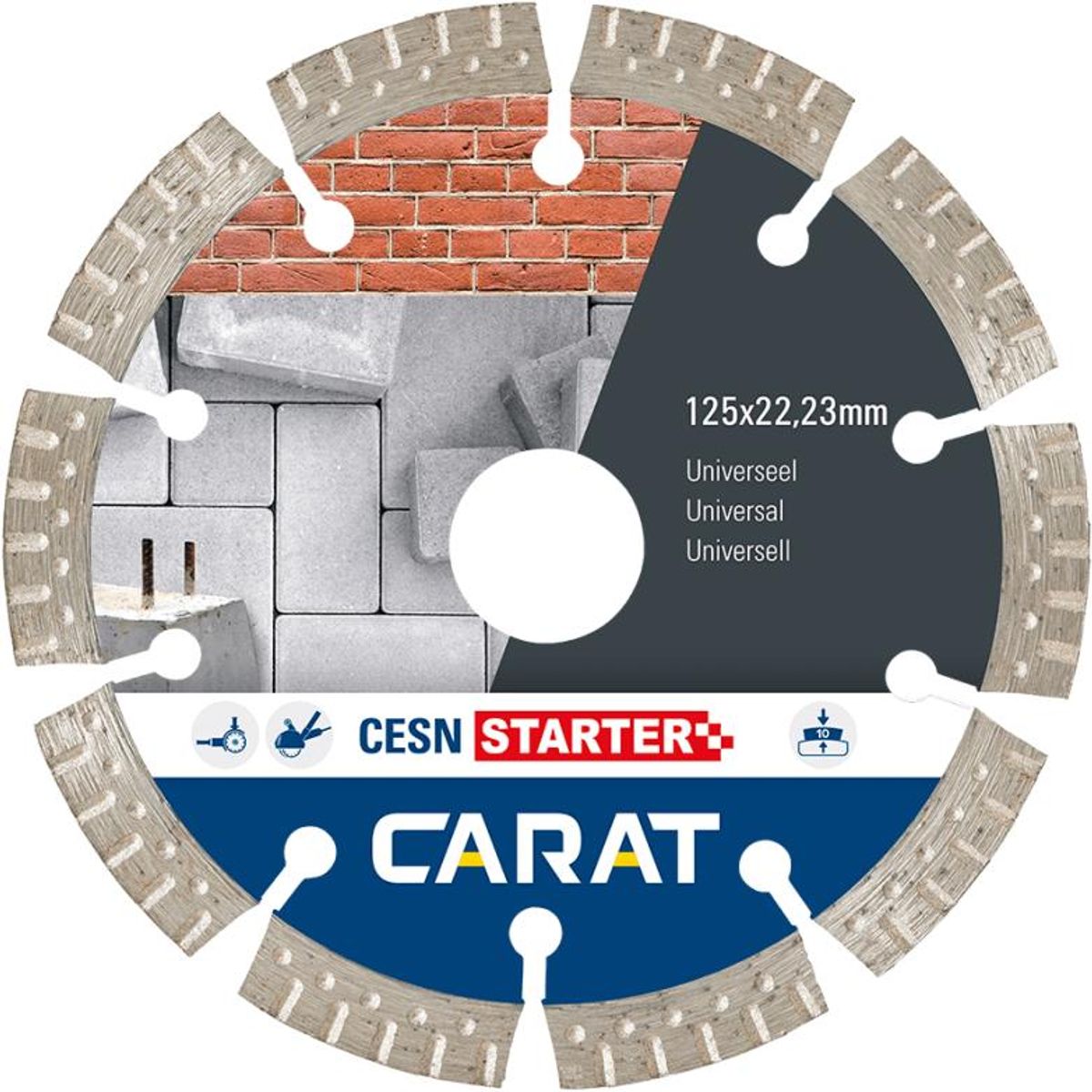 Carat CGN komposit/natursten 125 x M14