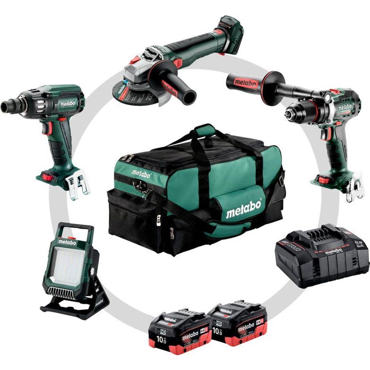 Metabo Combo 4.3.2 18v bs+ssw+wbq+bsa 2x10 lihd