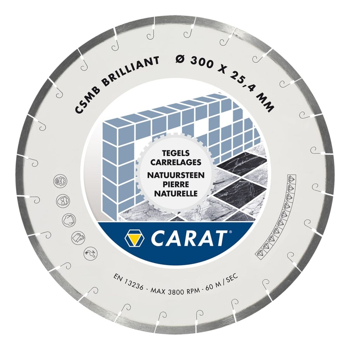 CARAT Fliseklinge CSMB Ø350 Brilliant