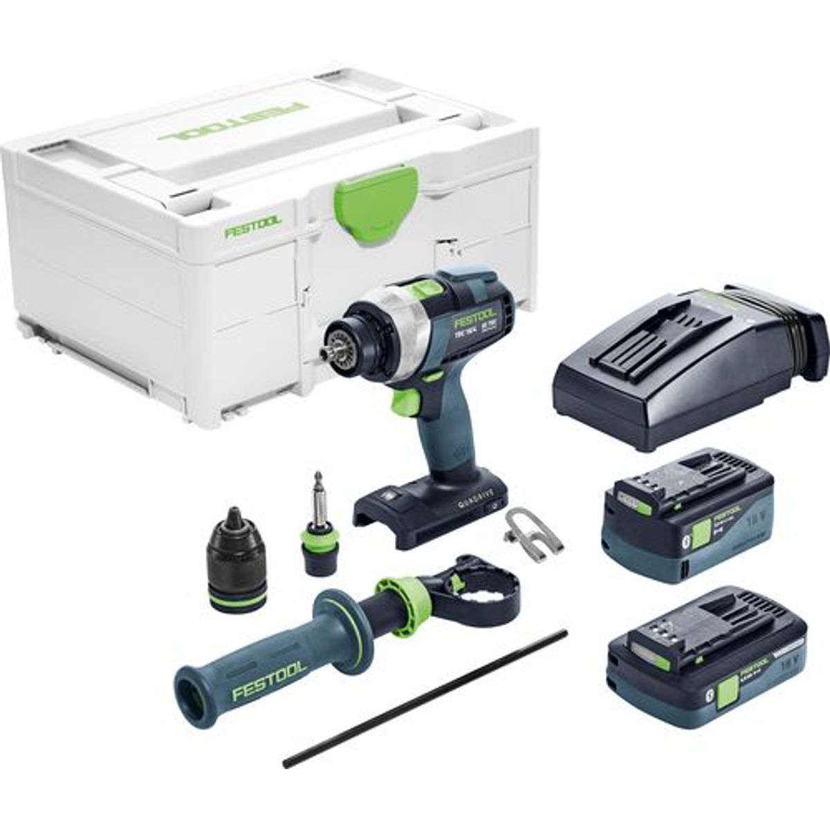 Festool Akku bore-/skruemaskine TDC 18/4 5,0/4,0 I-Plus QUADRIVE