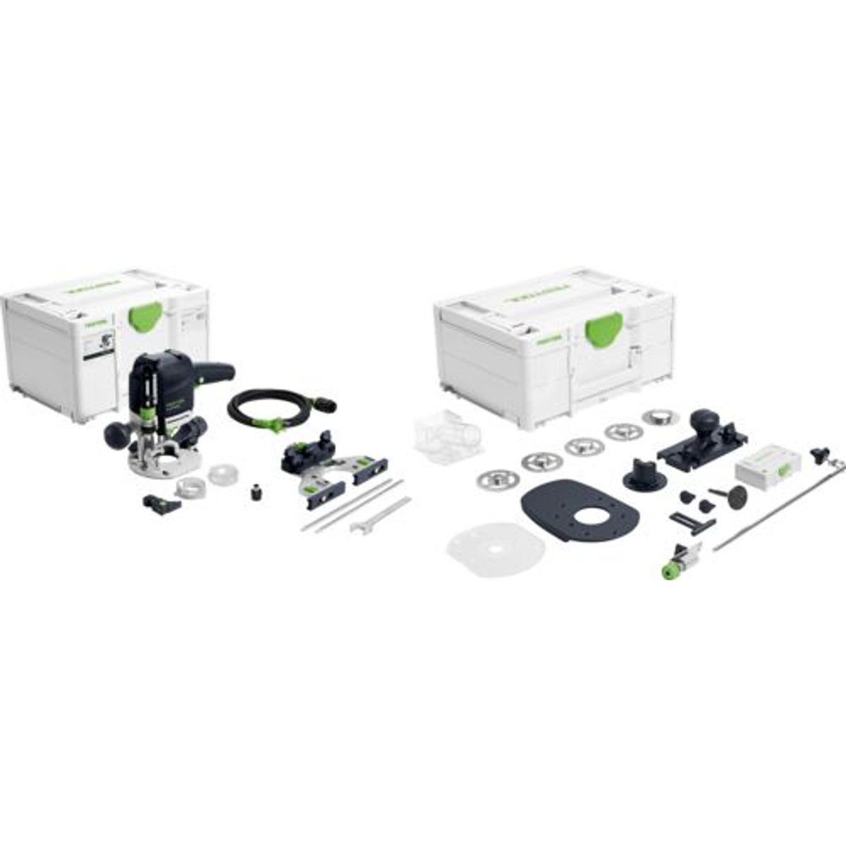 Festool Overfræser OF 1010 REBQ-Set med LED lys & tilbehørssystainer