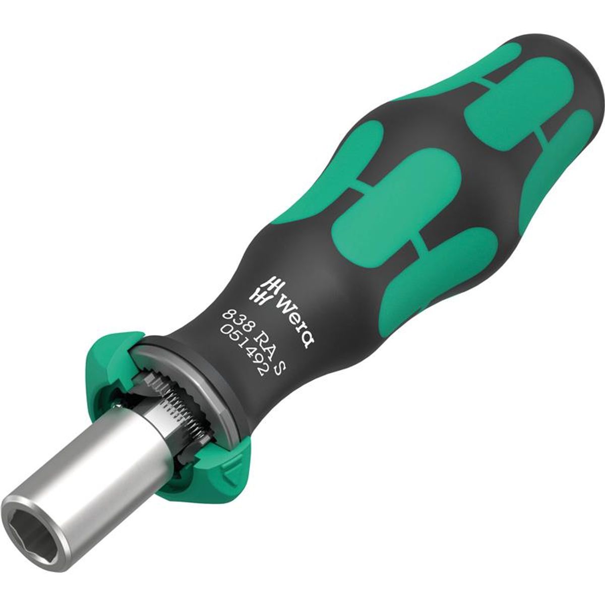 Wera 838 RA S bits-håndgreb med skraldefunktion, 1/4"