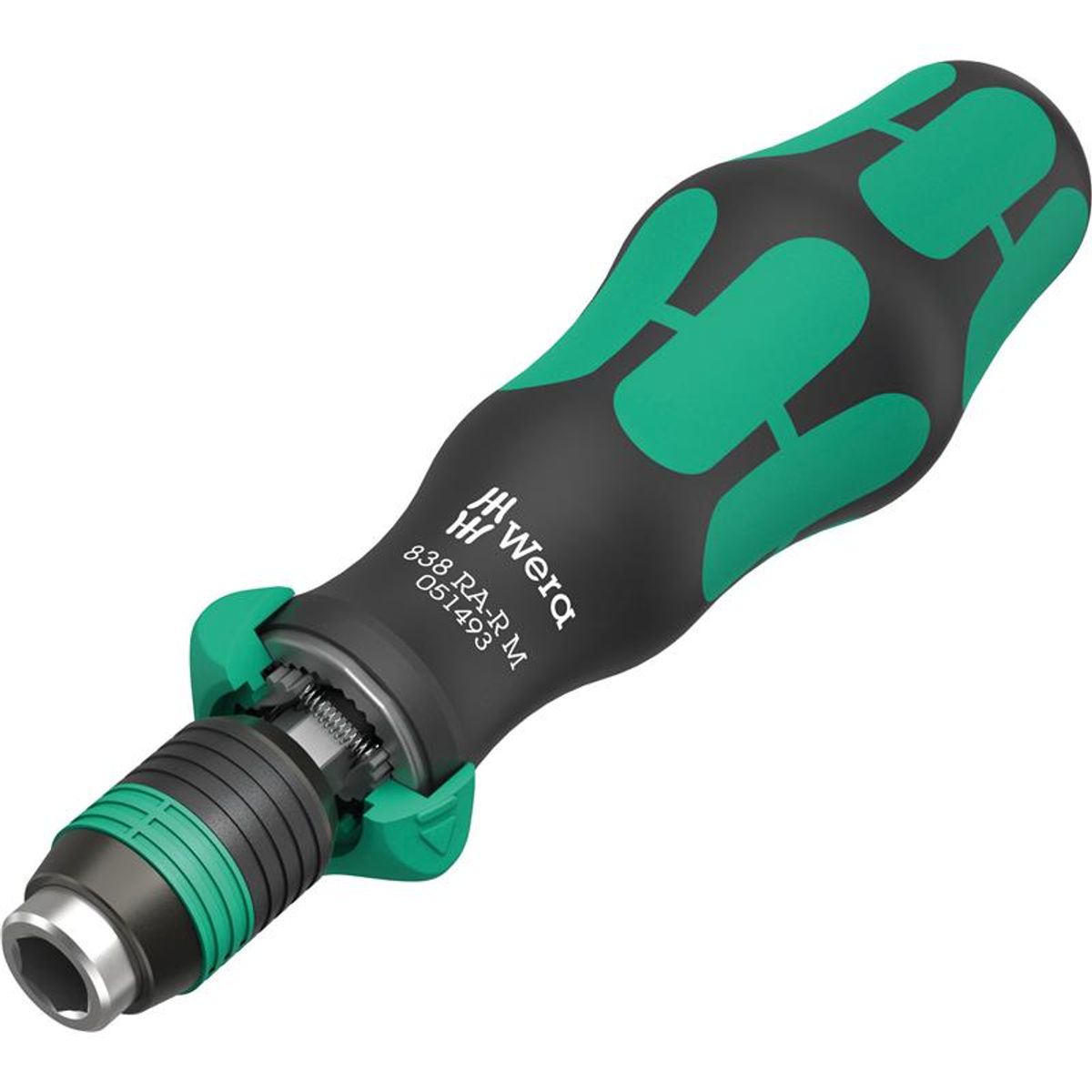 Wera 838 RA-R M bits-håndgreb med skraldefunktion 1/4" x 123.5 mm