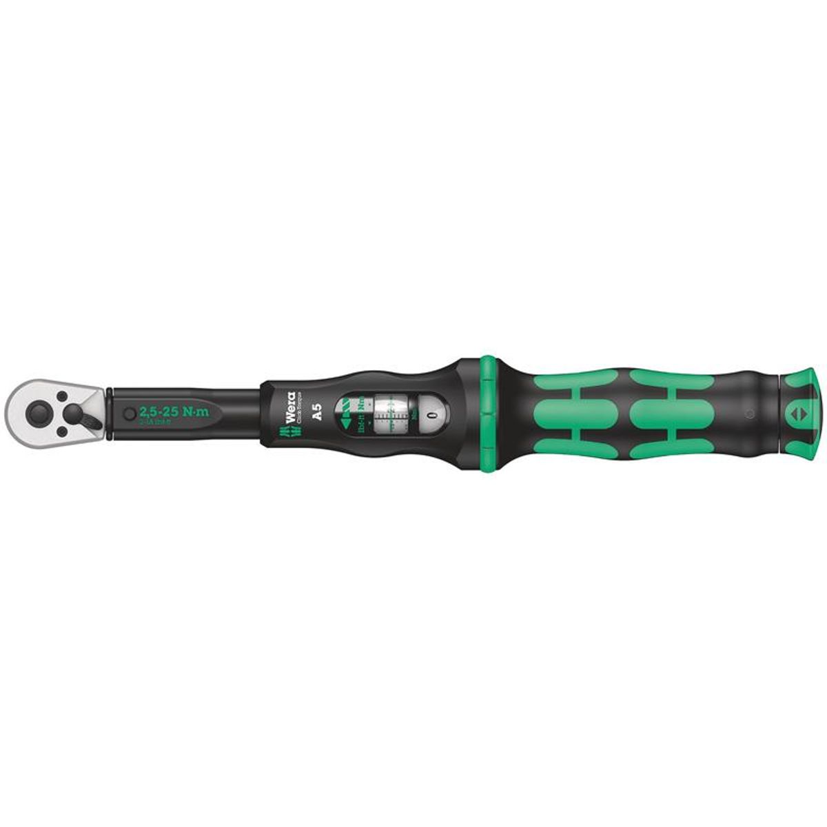 Wera Click-Torque A 5 momentnøgle med omskifter-skralde, 2,5-25 Nm