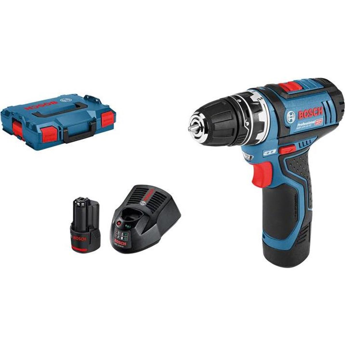 Bosch Akku skruetrækker GSR12V-15 FC 2X2 M/GFA