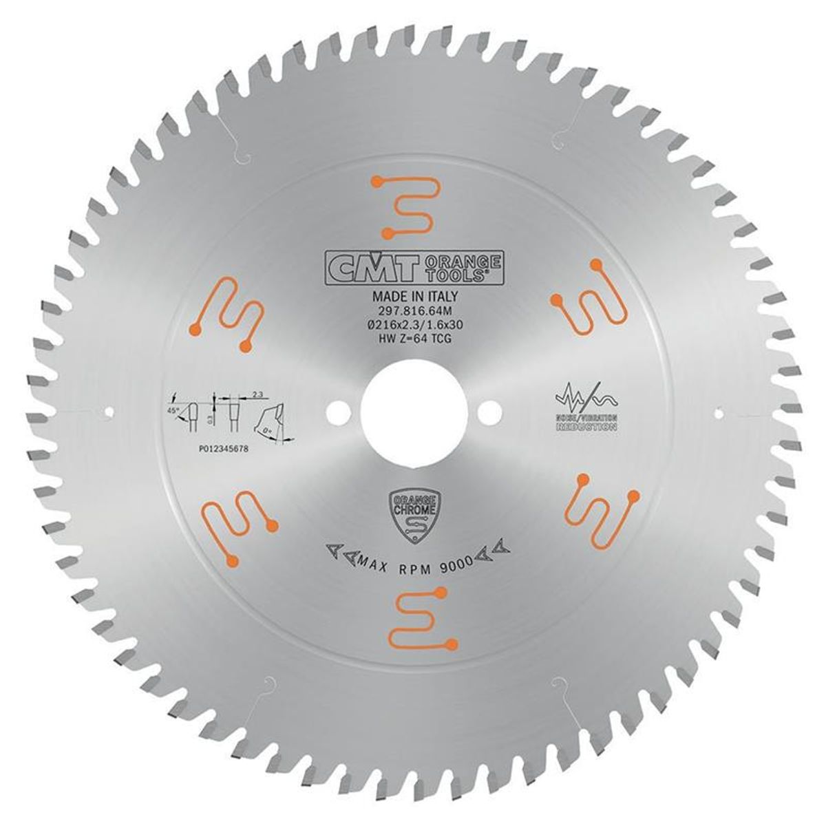 CMT savklinge 216x2,3x30 Z64 NE NEG Chrom