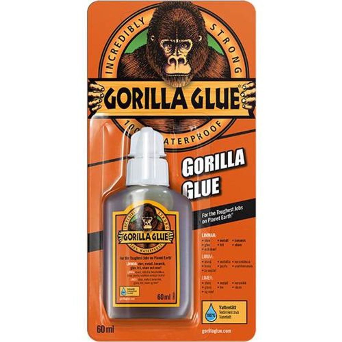 Gorilla Stærk universallim 60 ml