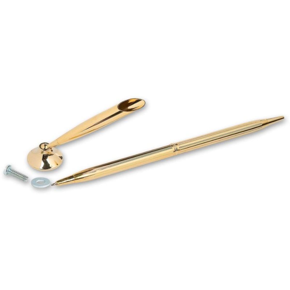 CraftProKits Guld Ball Point Twist Kuglepenne Sæt m. Holder