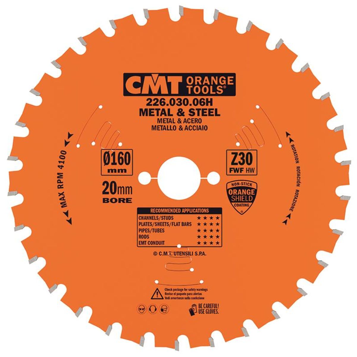 CMT Klinge 165x1,5x30 Z36 Dry Cut