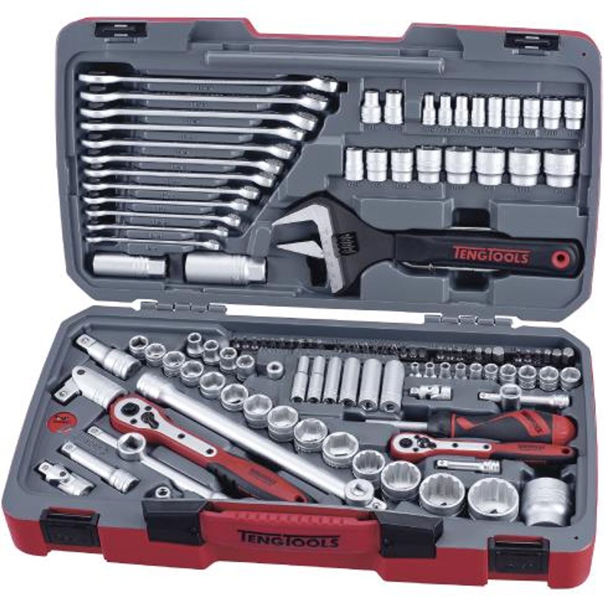 Teng Tools topnøglesæt TM127 med 1/4", 3/8" og 1/2"