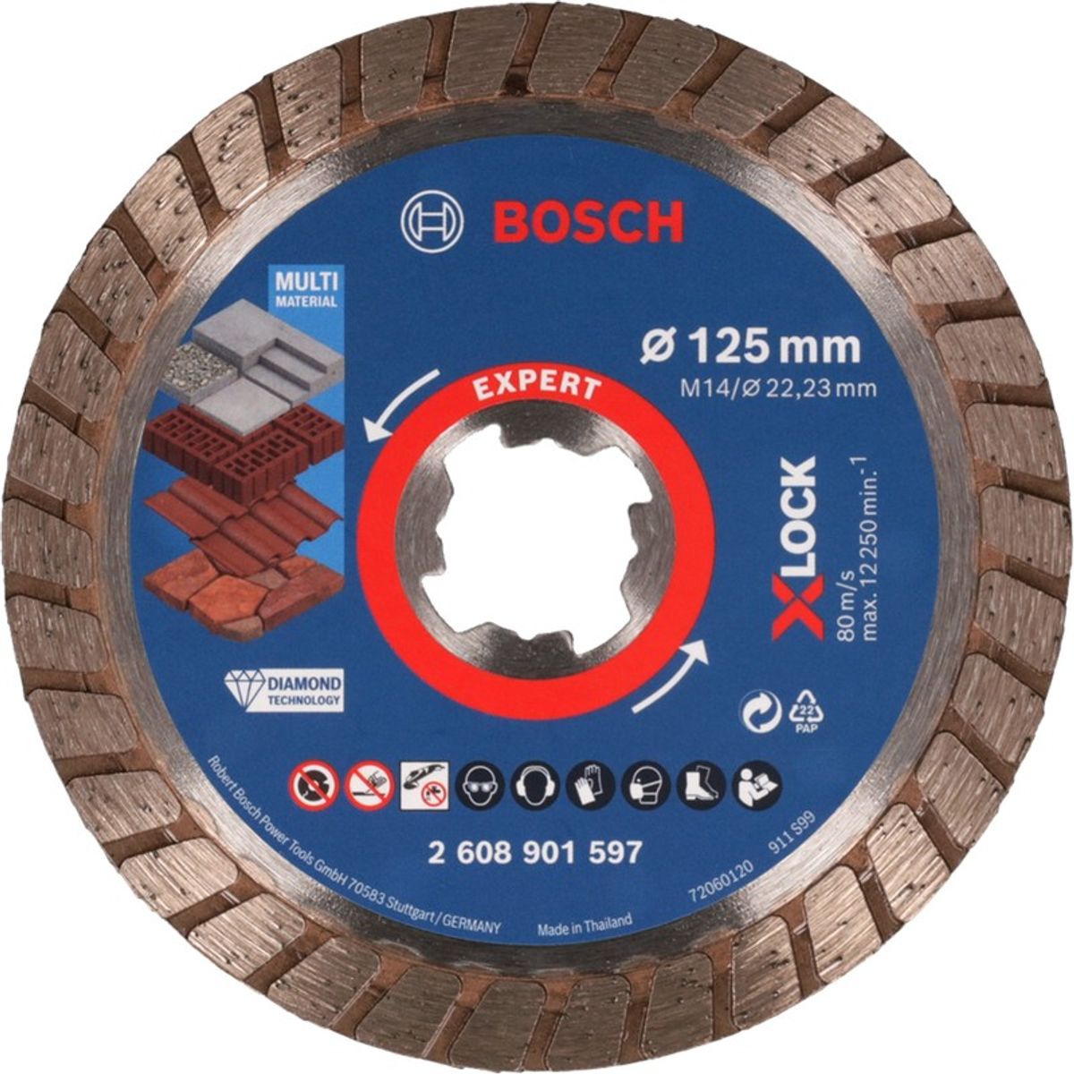 Bosch Diamantskive 125mm EXP TURBO MULTI XL