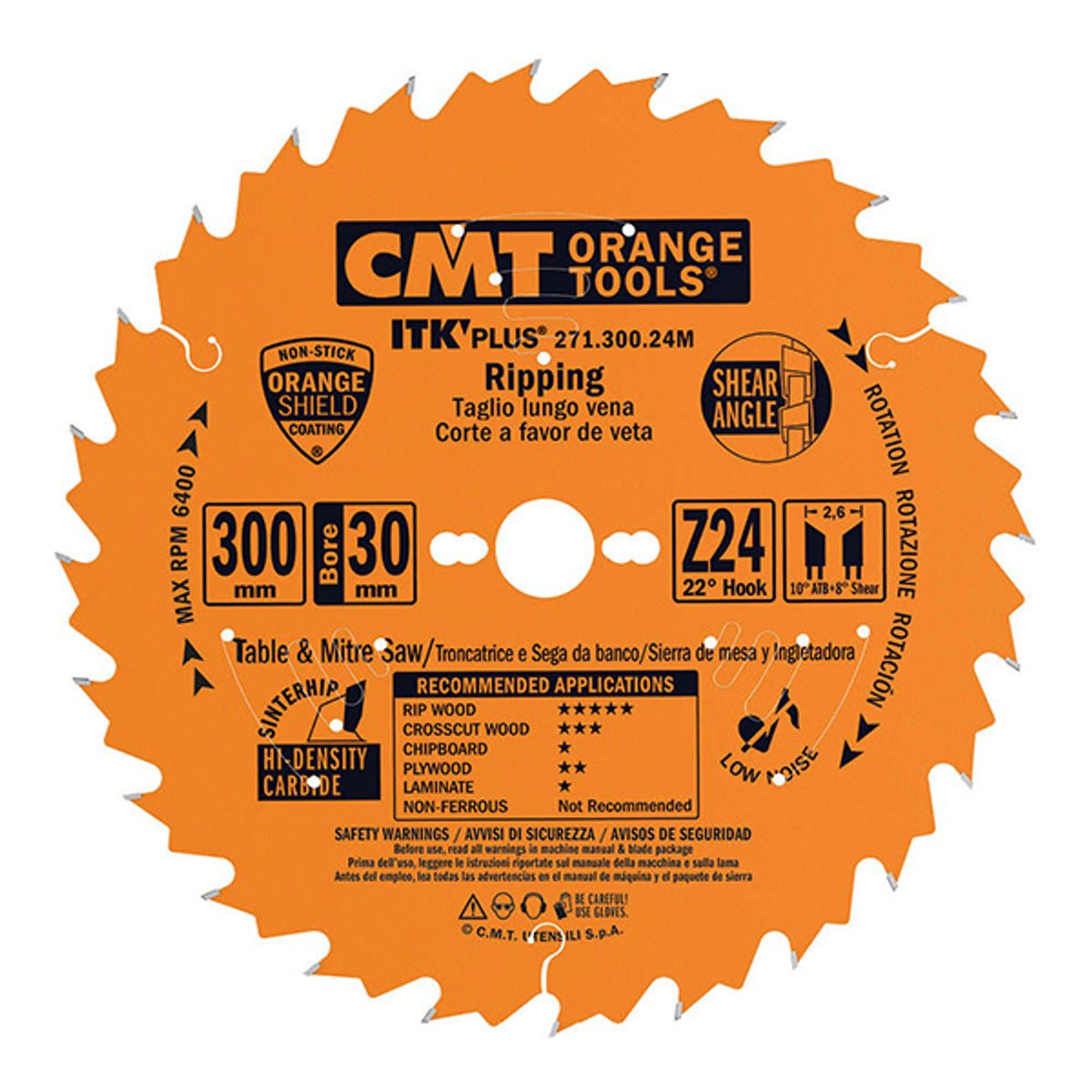 CMT Klinge 216x1,8x30 Z36 W Neg