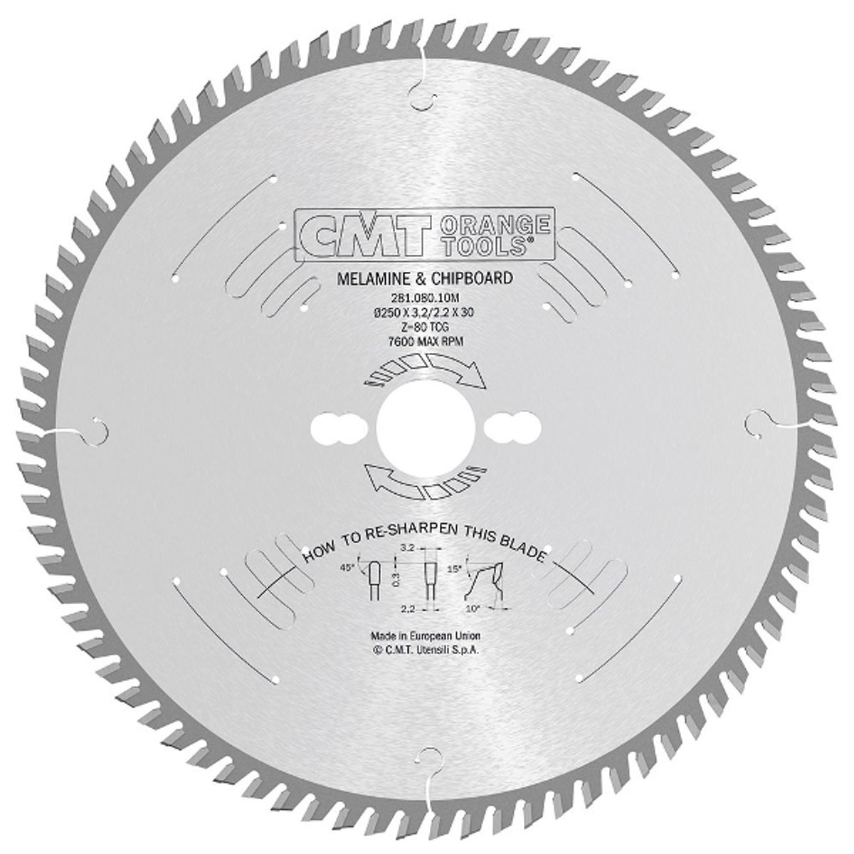 CMT Klinge 250x3,2x30 Z80 TF