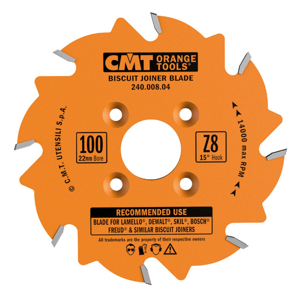 CMT Lamellofr. HM 100x3,96x22 Z8 CMT