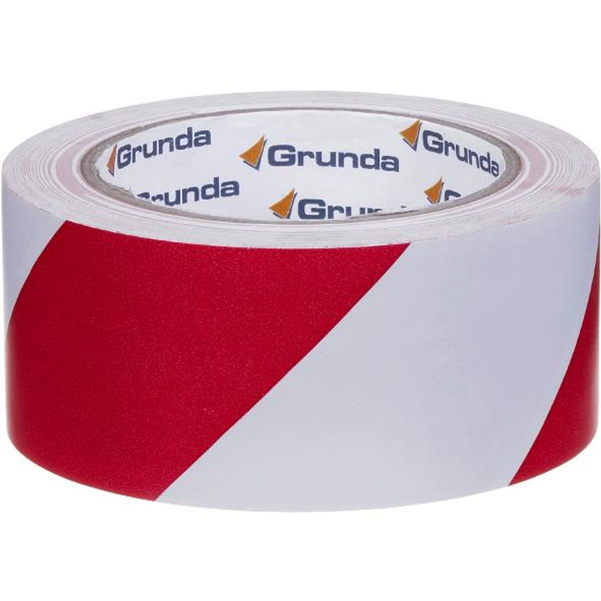 Grunda advarselstape rød/hvid 50 mm x 33 m